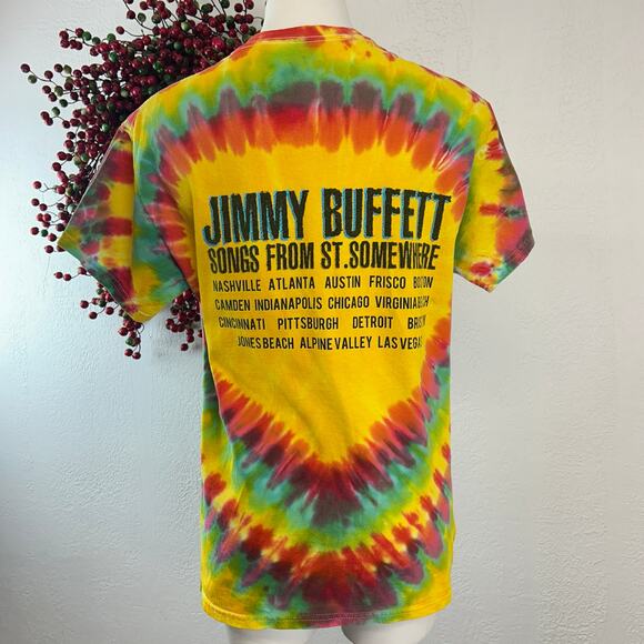 Tie-dye t-shirt from Jimmy Buffett's 2013 “Songs from St.
Somewhere" tour Size M - Picture 3 of 10